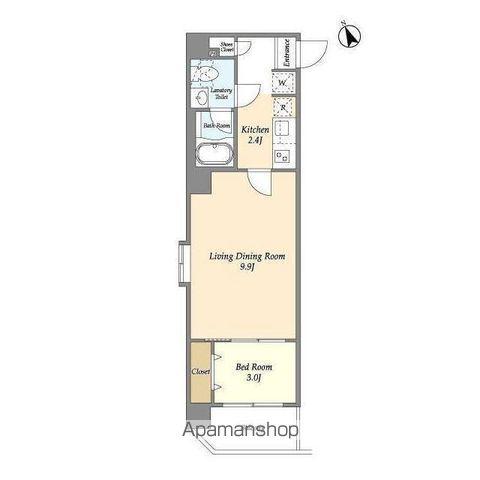 アルファコート常盤台2(1LDK/3階)の間取り写真