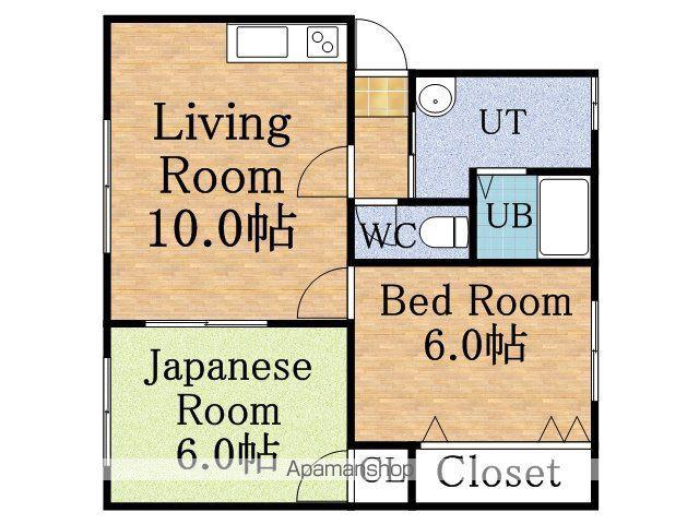シティーハウスST(2LDK/3階)の間取り写真