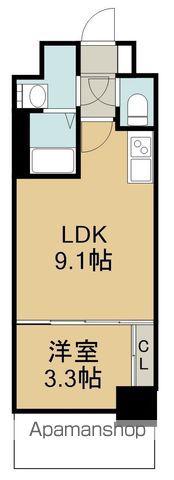 CREST TAPP大曽根Ⅱ(1LDK/10階)の間取り写真