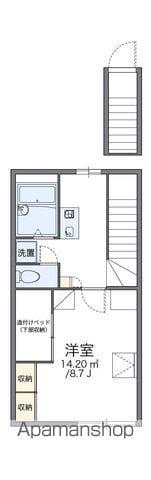 レオパレスハーモニー(1K/2階)の間取り写真