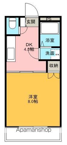 エクセル長者(1DK/2階)の間取り写真