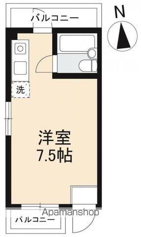 BOX・T(ワンルーム/3階)の間取り写真