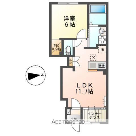 セラヴィ(1LDK/1階)の間取り写真