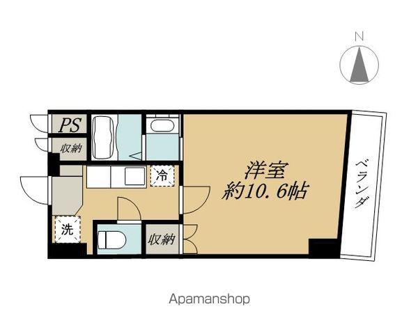 アフロディテ(1K/6階)の間取り写真