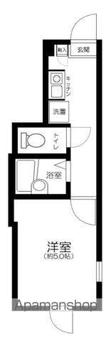 サザンロード氷川台(1K/1階)の間取り写真