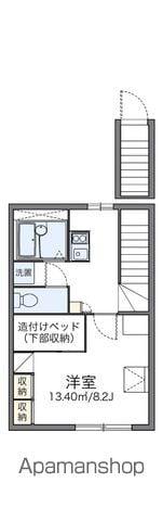 レオパレスエトワールB(1K/2階)の間取り写真