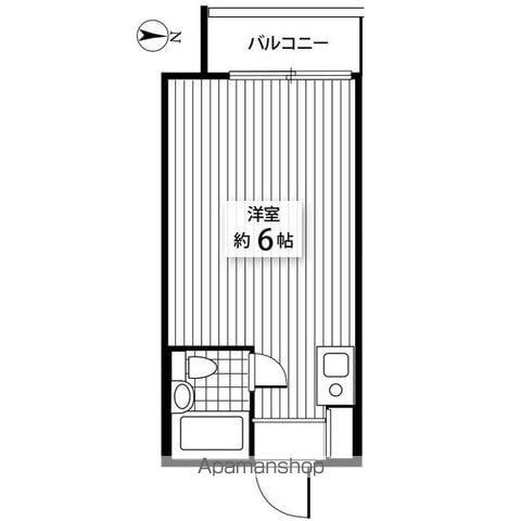 ネオハイシティ桜新町(ワンルーム/1階)の間取り写真