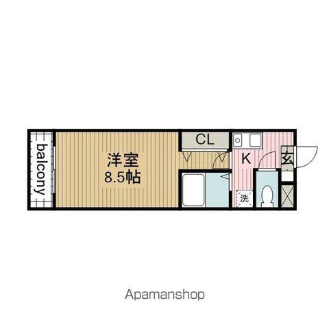 A・CITY宇頭(1K/2階)の間取り写真
