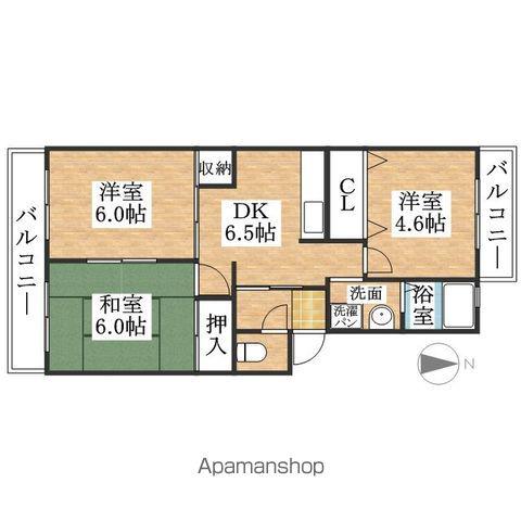 パラシオイトウ(3DK/3階)の間取り写真