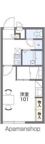 レオパレス 桐の水(1K/1階)の間取り写真