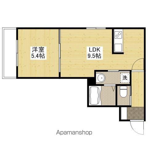 B.I HOUSE五日市(1LDK/1階)の間取り写真