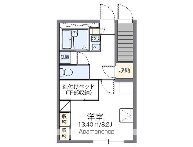 レオパレス東中田(1K/1階)の間取り写真