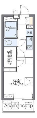 レオパレス雄新ひまわり(1K/2階)の間取り写真