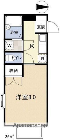 PAL HOUSE(1K/2階)の間取り写真