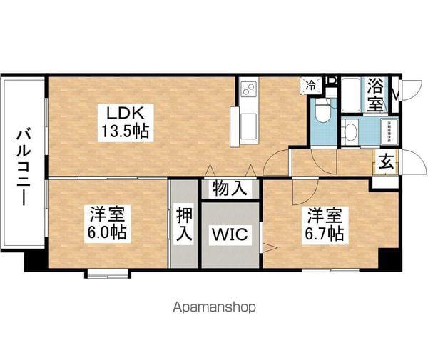 ユースパラシオン(2LDK/2階)の間取り写真