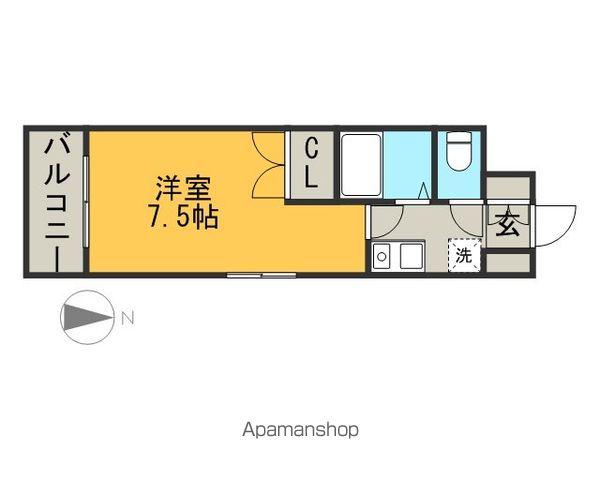 シェリーメゾン(1K/7階)の間取り写真