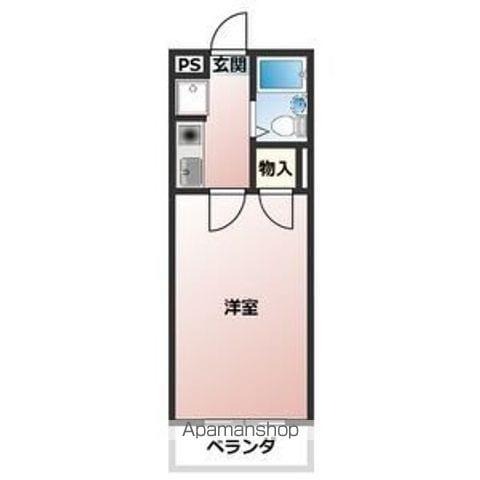 コンフォート楚原(1K/4階)の間取り写真