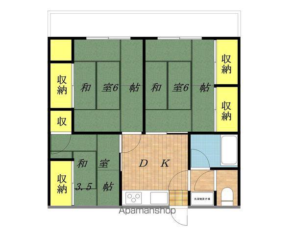 神子柴青山ハイツ(3K/2階)の間取り写真