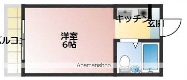 アルティメイトビル銀山町(1K/4階)の間取り写真