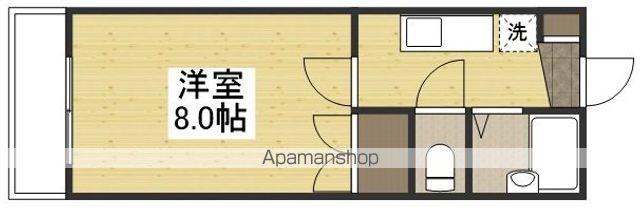 エトワール21新倉敷(1K/2階)の間取り写真