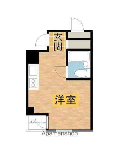 明日香コーポ(ワンルーム/4階)の間取り写真