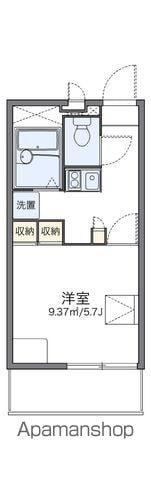 レオパレスカメリア(1K/3階)の間取り写真
