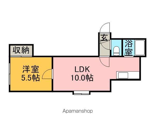 ファントム(1LDK/2階)の間取り写真
