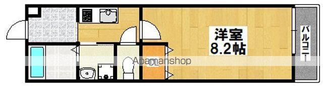 リレックス緑ヶ丘中町(1K/3階)の間取り写真