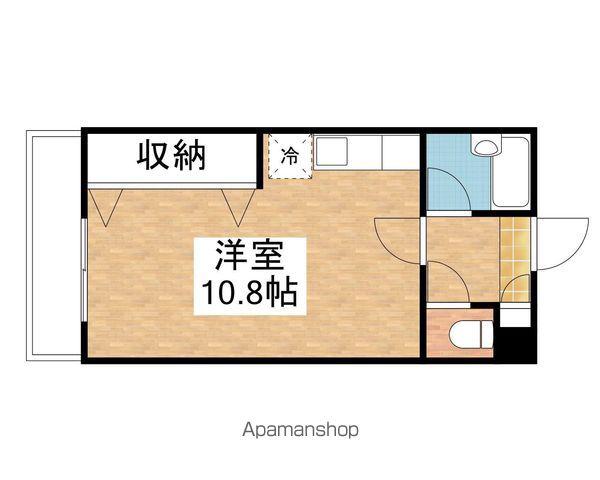 アザレア七日市(1K/5階)の間取り写真