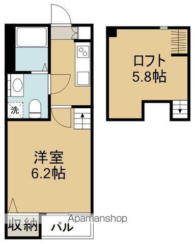 MS STYLE(1K/1階)の間取り写真