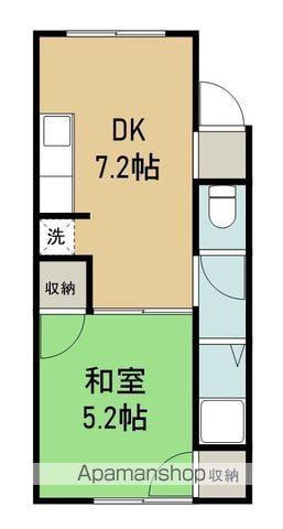 アークタウン 8(1DK/2階)の間取り写真