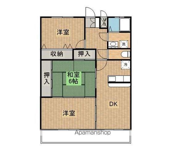 サンユーミー(3DK/2階)の間取り写真