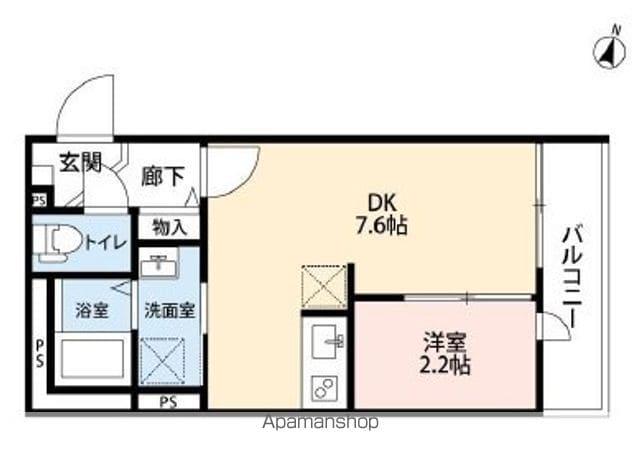 長洲 COMFORT HOUSE(1DK/3階)の間取り写真