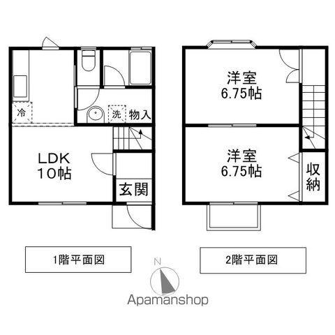 メゾネットK(2LDK/1階)の間取り写真