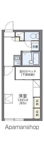 レオパレスサンライズ苗穂(1K/1階)の間取り写真