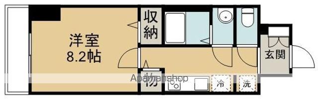 リブリ・ユウシン(1K/2階)の間取り写真