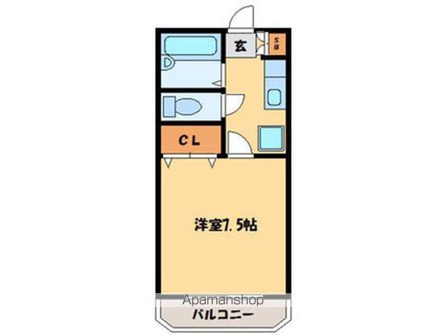 グランテージ加納(1K/1階)の間取り写真