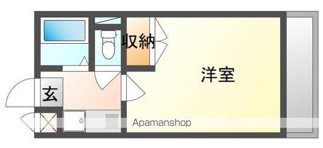 ハイツ南風(1K/3階)の間取り写真