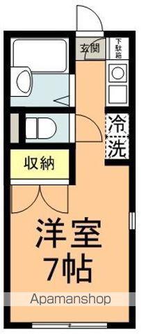 レガシオン安東(ワンルーム/1階)の間取り写真