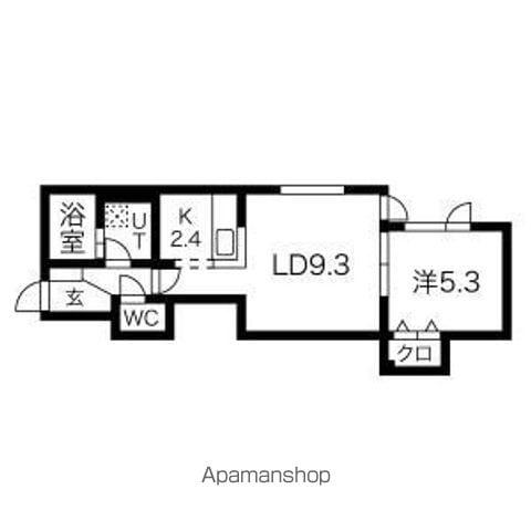 ヴィラフォーレスト本通(1LDK/2階)の間取り写真