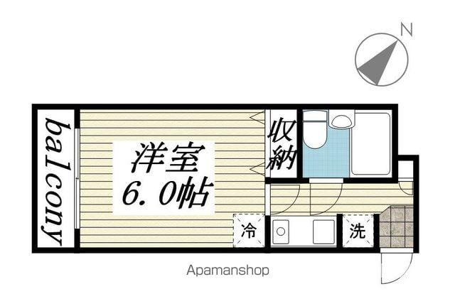 メゾン・ド・オンブラージュ(1K/1階)の間取り写真