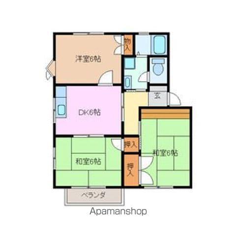 コンフォール(3DK/2階)の間取り写真