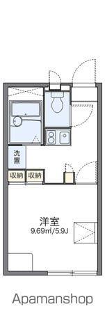 レオパレスSWALLOW(1K/2階)の間取り写真