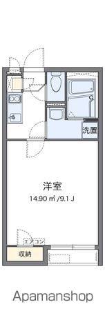 クレイノラリベラ(1K/1階)の間取り写真