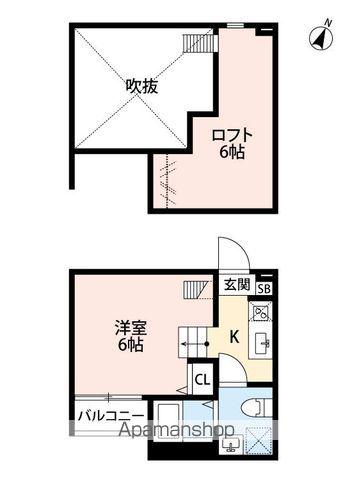 GRAN FELICIA(ワンルーム/2階)の間取り写真