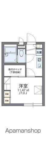 レオパレス天神(1K/2階)の間取り写真