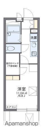 レオパレスサザンクロス海老塚(1K/1階)の間取り写真