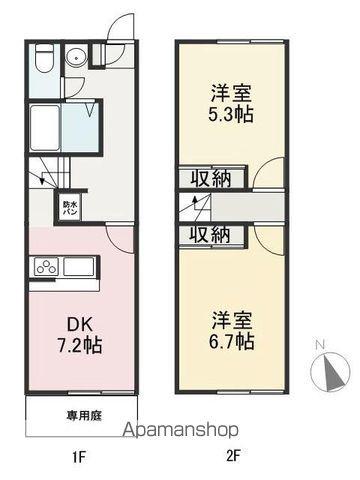アベニューANNIE(2DK/1階)の間取り写真