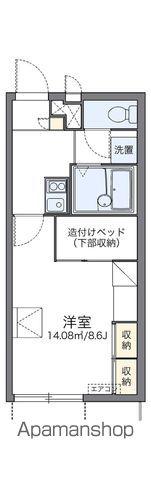 レオパレスルピナス高柳東町(1K/1階)の間取り写真
