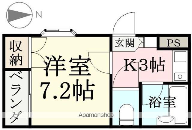 FREUDE(1K/1階)の間取り写真